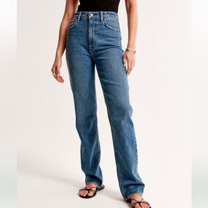 Abercrombie & fitch the 90s straight high rise size 26